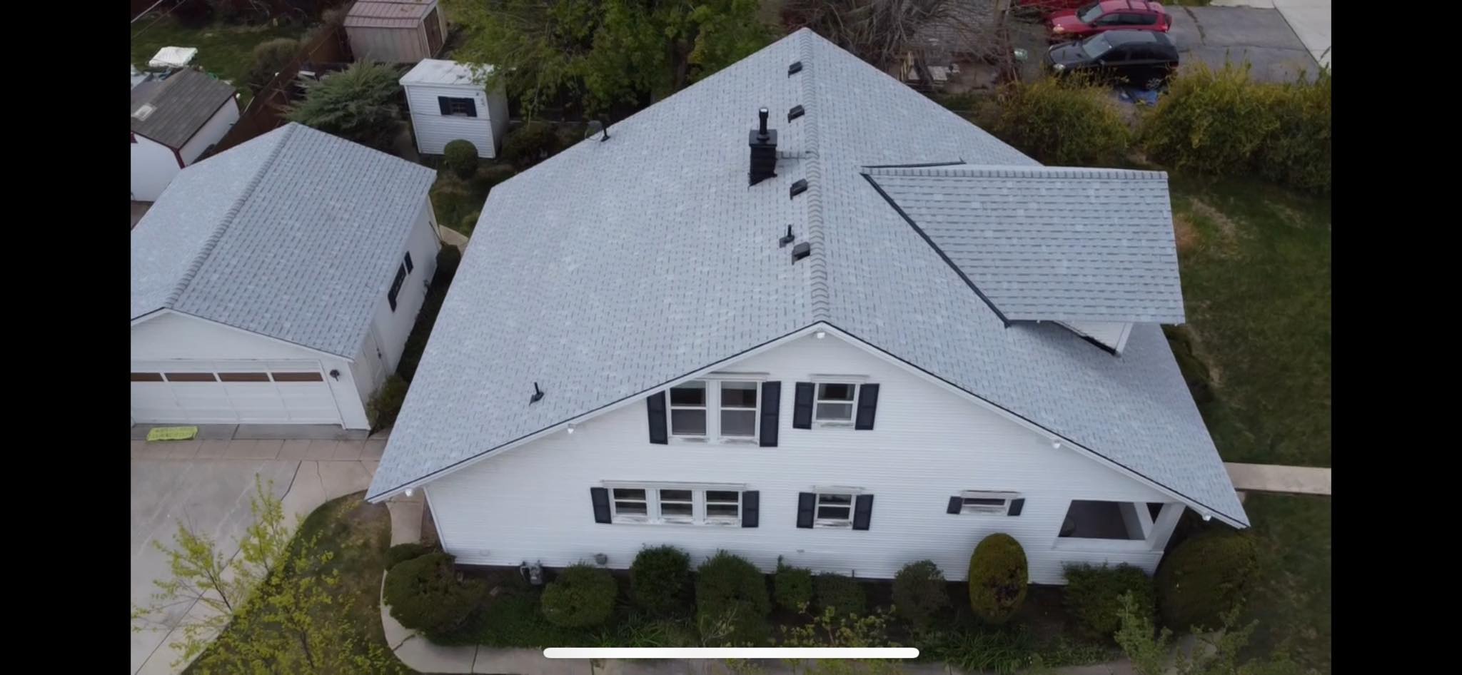 home with a white shingle roof